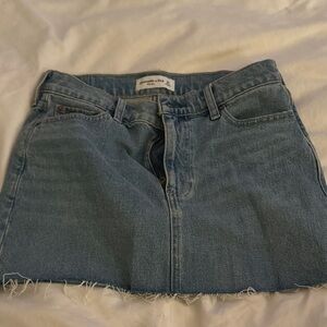 Abercrombie & Fitch Light Blue Denim Mini Skirt